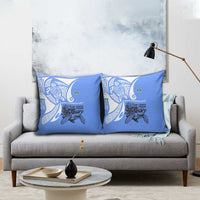 North Caribbean Coast Nicaragua Pillow Cover with Tribal Turtle Design and Floral Coast Pride - Wonder Print Shop