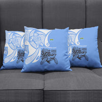 North Caribbean Coast Nicaragua Pillow Cover with Tribal Turtle Design and Floral Coast Pride - Wonder Print Shop