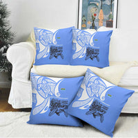 North Caribbean Coast Nicaragua Pillow Cover with Tribal Turtle Design and Floral Coast Pride - Wonder Print Shop