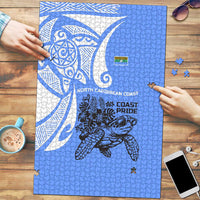 North Caribbean Coast Nicaragua Puzzle with Tribal Turtle Design and Floral Coast Pride - Wonder Print Shop
