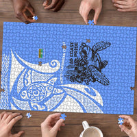 North Caribbean Coast Nicaragua Puzzle with Tribal Turtle Design and Floral Coast Pride - Wonder Print Shop