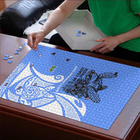 North Caribbean Coast Nicaragua Puzzle with Tribal Turtle Design and Floral Coast Pride - Wonder Print Shop