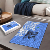 North Caribbean Coast Nicaragua Puzzle with Tribal Turtle Design and Floral Coast Pride - Wonder Print Shop