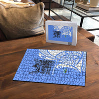 North Caribbean Coast Nicaragua Puzzle with Tribal Turtle Design and Floral Coast Pride - Wonder Print Shop