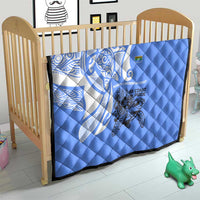 North Caribbean Coast Nicaragua Quilt with Tribal Turtle Design and Floral Coast Pride - Wonder Print Shop