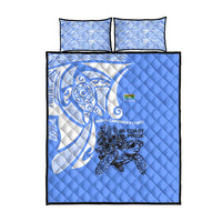 North Caribbean Coast Nicaragua Quilt Bed Set with Tribal Turtle Design and Floral Coast Pride - Wonder Print Shop