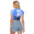 North Caribbean Coast Nicaragua Raglan Cropped T Shirt with Tribal Turtle Design and Floral Coast Pride - Wonder Print Shop