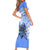 North Caribbean Coast Nicaragua Short Sleeve Bodycon Dress with Tribal Turtle Design and Floral Coast Pride - Wonder Print Shop