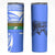North Caribbean Coast Nicaragua Skinny Tumbler with Tribal Turtle Design and Floral Coast Pride - Wonder Print Shop