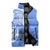 North Caribbean Coast Nicaragua Sleeveless Puffer Jacket with Tribal Turtle Design and Floral Coast Pride - Wonder Print Shop
