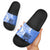 North Caribbean Coast Nicaragua Slide Sandals with Tribal Turtle Design and Floral Coast Pride - Wonder Print Shop