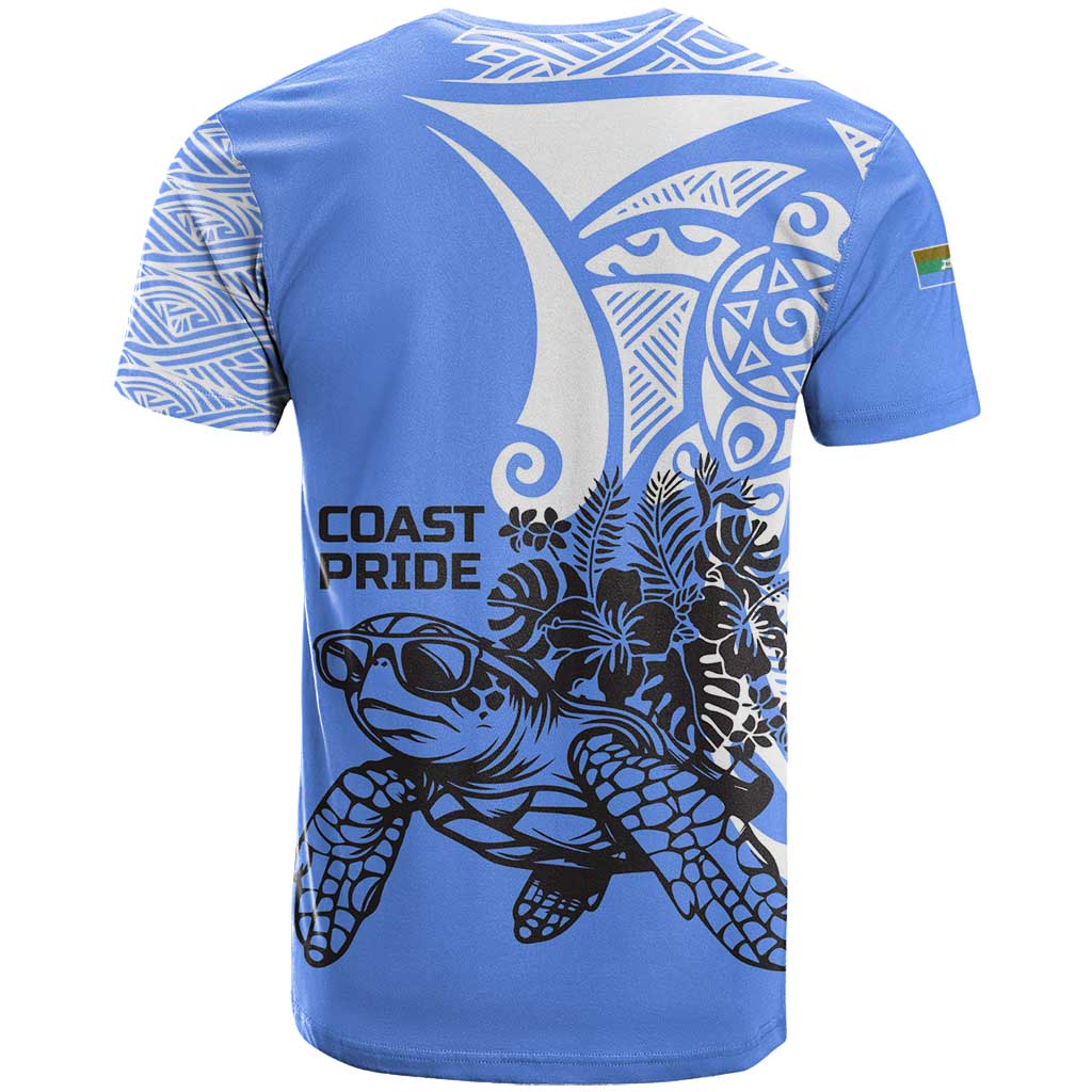 North Caribbean Coast Nicaragua T Shirt with Tribal Turtle Design and Floral Coast Pride - Wonder Print Shop