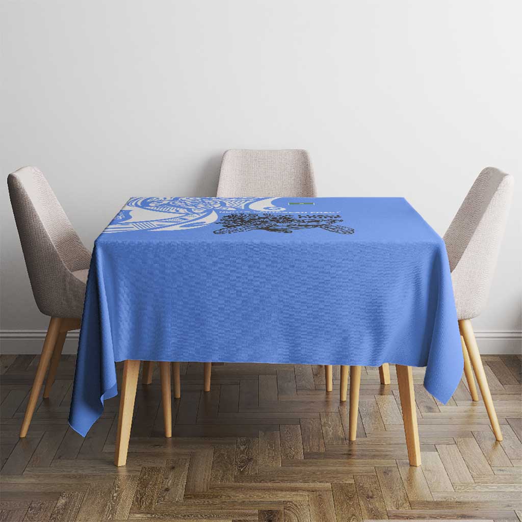 North Caribbean Coast Nicaragua Tablecloth with Tribal Turtle Design and Floral Coast Pride - Wonder Print Shop
