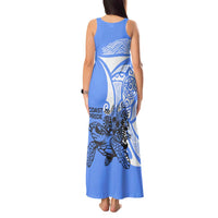 North Caribbean Coast Nicaragua Tank Maxi Dress with Tribal Turtle Design and Floral Coast Pride - Wonder Print Shop