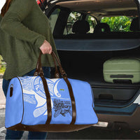 North Caribbean Coast Nicaragua Travel Bag with Tribal Turtle Design and Floral Coast Pride - Wonder Print Shop