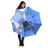 North Caribbean Coast Nicaragua Umbrella with Tribal Turtle Design and Floral Coast Pride - Wonder Print Shop