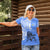 North Caribbean Coast Nicaragua Women Polo Shirt with Tribal Turtle Design and Floral Coast Pride - Wonder Print Shop