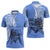 North Caribbean Coast Nicaragua Zipper Polo Shirt with Tribal Turtle Design and Floral Coast Pride - Wonder Print Shop