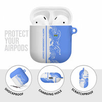 Nicaragua North Caribbean Coast AirPods Case with Ocean Wave Pattern and Dance with the Waves - Wonder Print Shop