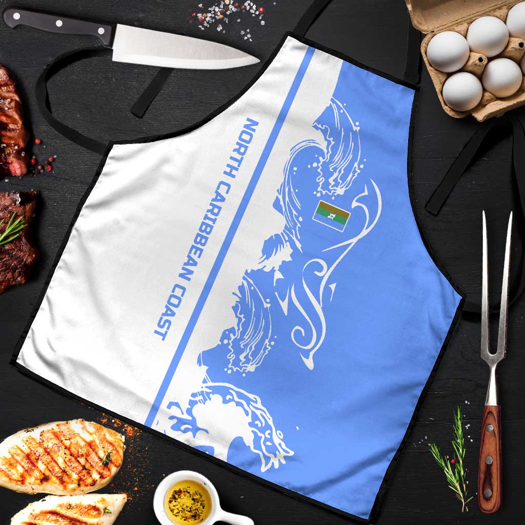 Nicaragua North Caribbean Coast Apron with Ocean Wave Pattern and Dance with the Waves - Wonder Print Shop