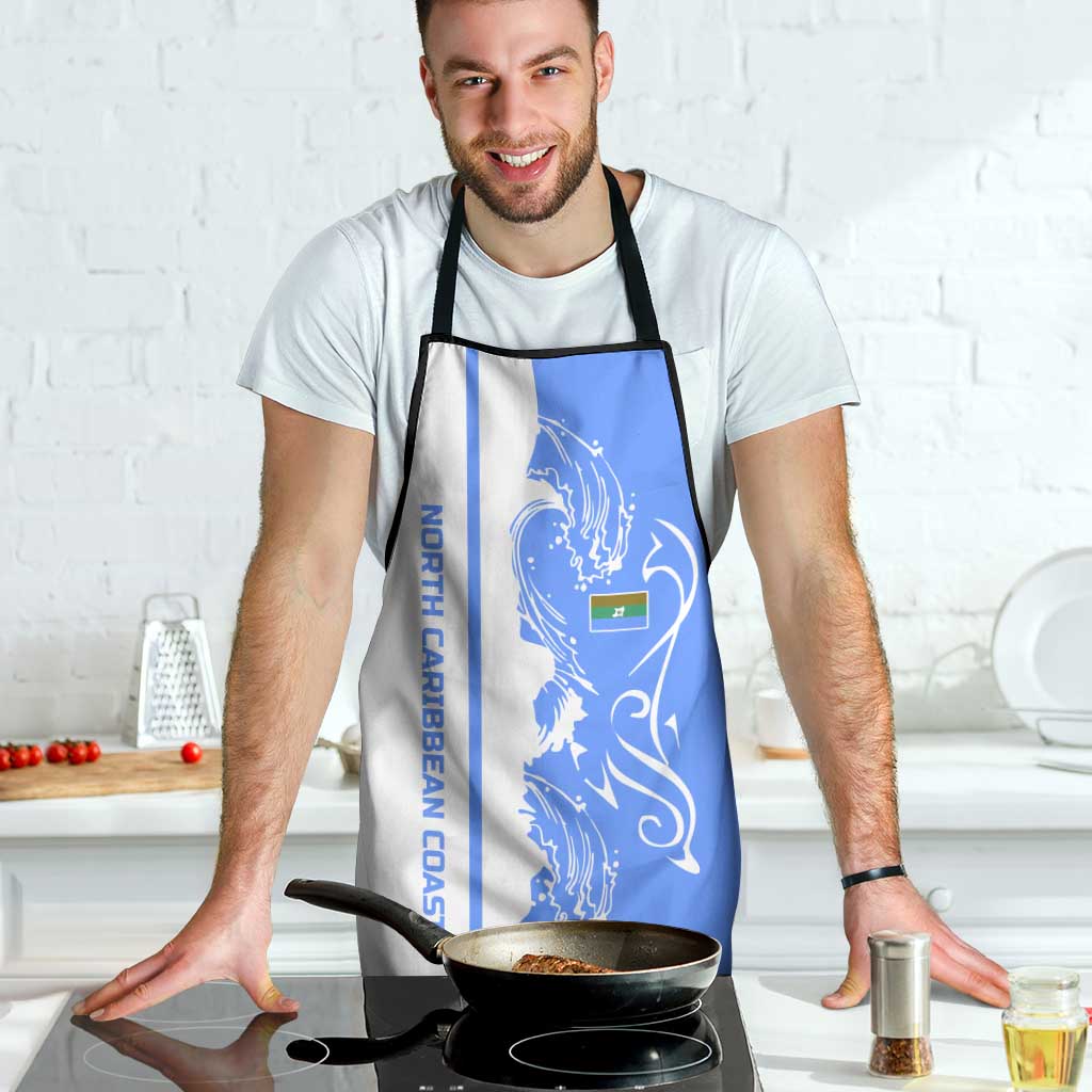 Nicaragua North Caribbean Coast Apron with Ocean Wave Pattern and Dance with the Waves - Wonder Print Shop