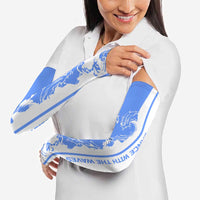 Nicaragua North Caribbean Coast Arm Sleeves with Ocean Wave Pattern and Dance with the Waves - Wonder Print Shop