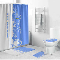 Nicaragua North Caribbean Coast Bathroom Set with Ocean Wave Pattern and Dance with the Waves - Wonder Print Shop