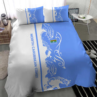 Nicaragua North Caribbean Coast Bedding Set with Ocean Wave Pattern and Dance with the Waves - Wonder Print Shop