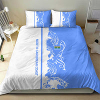Nicaragua North Caribbean Coast Bedding Set with Ocean Wave Pattern and Dance with the Waves - Wonder Print Shop