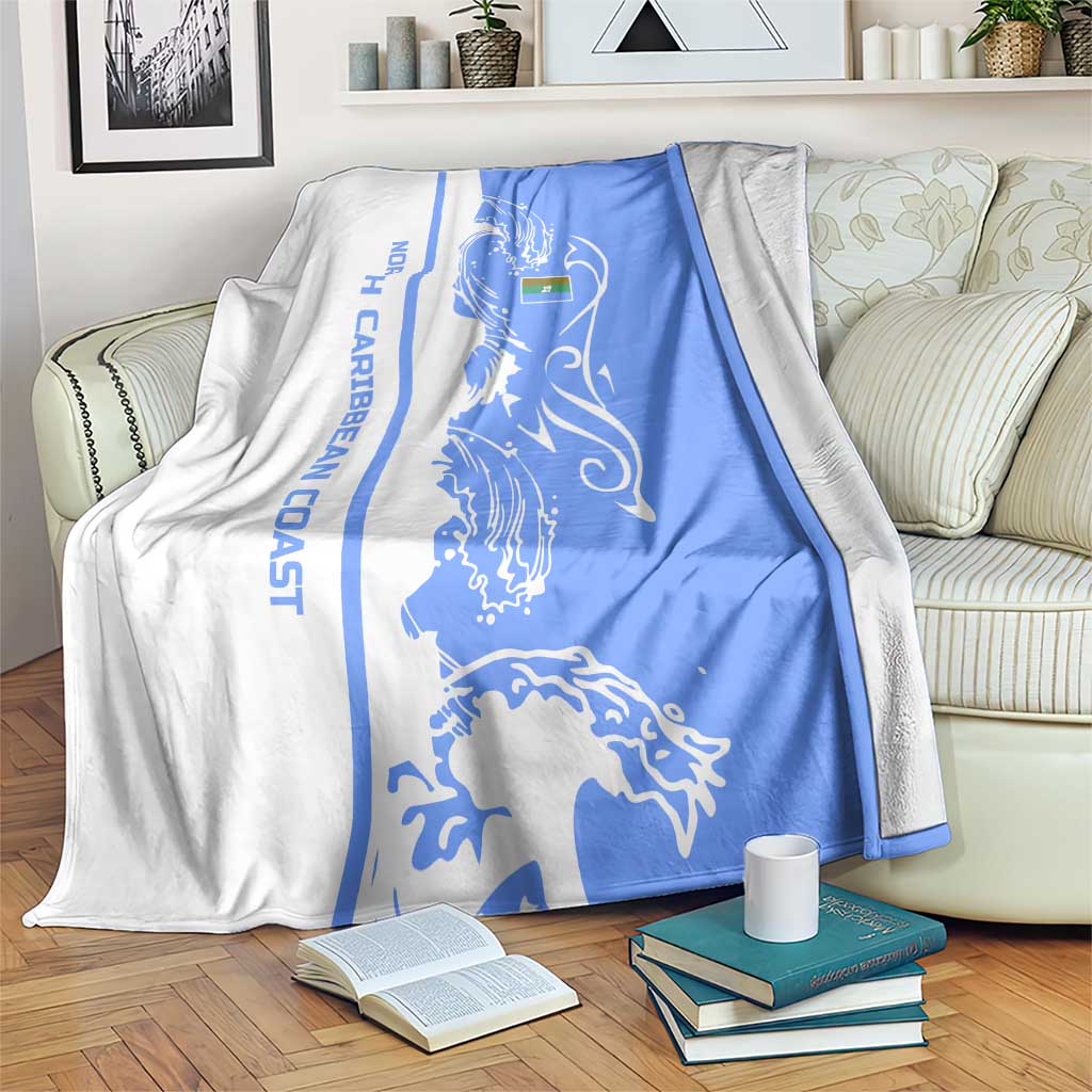 Nicaragua North Caribbean Coast Blanket with Ocean Wave Pattern and Dance with the Waves - Wonder Print Shop