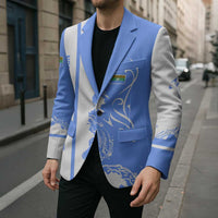 Nicaragua North Caribbean Coast Blazer with Ocean Wave Pattern and Dance with the Waves - Wonder Print Shop