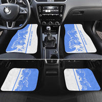 Nicaragua North Caribbean Coast Car Mats with Ocean Wave Pattern and Dance with the Waves - Wonder Print Shop