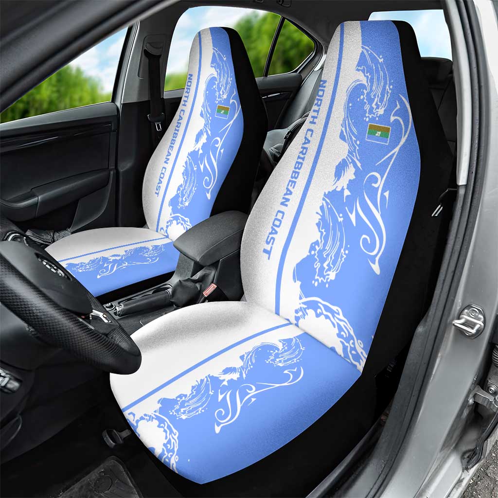 Nicaragua North Caribbean Coast Car Seat Cover with Ocean Wave Pattern and Dance with the Waves - Wonder Print Shop