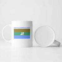 Nicaragua North Caribbean Coast Ceramic Mug with Ocean Wave Pattern and Dance with the Waves - Wonder Print Shop