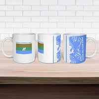 Nicaragua North Caribbean Coast Ceramic Mug with Ocean Wave Pattern and Dance with the Waves - Wonder Print Shop