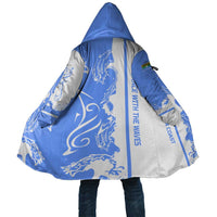 Nicaragua North Caribbean Coast Cloak with Ocean Wave Pattern and Dance with the Waves - Wonder Print Shop