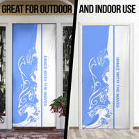 Nicaragua North Caribbean Coast Door Cover with Ocean Wave Pattern and Dance with the Waves - Wonder Print Shop