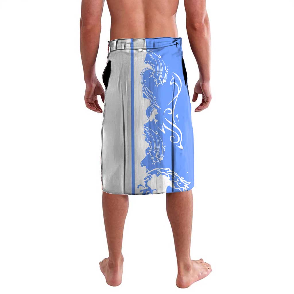 Nicaragua North Caribbean Coast Lavalava with Ocean Wave Pattern and Dance with the Waves - Wonder Print Shop