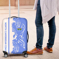 Nicaragua North Caribbean Coast Luggage Cover with Ocean Wave Pattern and Dance with the Waves - Wonder Print Shop