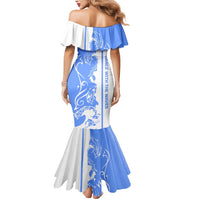 Nicaragua North Caribbean Coast Mermaid Dress with Ocean Wave Pattern and Dance with the Waves - Wonder Print Shop