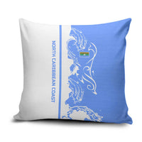 Nicaragua North Caribbean Coast Pillow Cover with Ocean Wave Pattern and Dance with the Waves - Wonder Print Shop