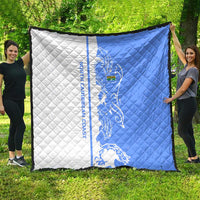 Nicaragua North Caribbean Coast Quilt with Ocean Wave Pattern and Dance with the Waves - undefined