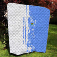 Nicaragua North Caribbean Coast Quilt with Ocean Wave Pattern and Dance with the Waves - undefined