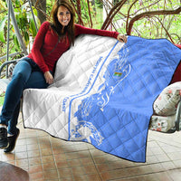 Nicaragua North Caribbean Coast Quilt with Ocean Wave Pattern and Dance with the Waves - undefined