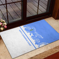 Nicaragua North Caribbean Coast Rubber Doormat with Ocean Wave Pattern and Dance with the Waves - Wonder Print Shop