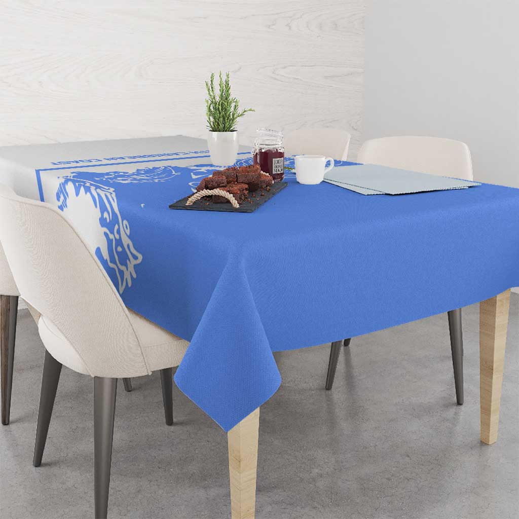 Nicaragua North Caribbean Coast Tablecloth with Ocean Wave Pattern and Dance with the Waves - Wonder Print Shop