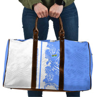 Nicaragua North Caribbean Coast Travel Bag with Ocean Wave Pattern and Dance with the Waves - Wonder Print Shop
