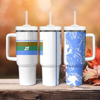 Nicaragua North Caribbean Coast Tumbler With Handle with Ocean Wave Pattern and Dance with the Waves - Wonder Print Shop