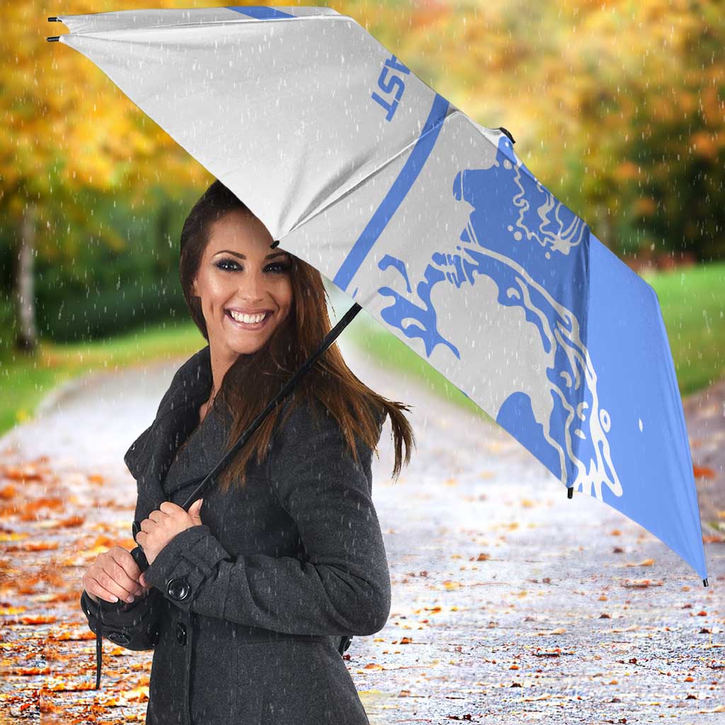 Nicaragua North Caribbean Coast Umbrella with Ocean Wave Pattern and Dance with the Waves - Wonder Print Shop