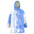 Nicaragua North Caribbean Coast Wearable Blanket Hoodie with Ocean Wave Pattern and Dance with the Waves - Wonder Print Shop